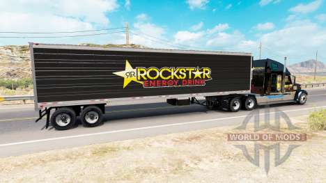 Skin Rockstar Energy for semi-refrigerated for American Truck Simulator