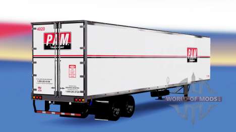All-metal semitrailer PAM for American Truck Simulator