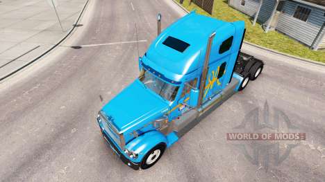 Skin A&R on the truck Freightliner Coronado for American Truck Simulator