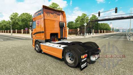 The skin on the tractor unit DAF XF 105.510 for Euro Truck Simulator 2