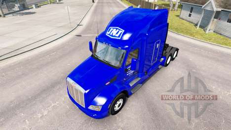 Skin JNJ Express Inc. the tractor Peterbilt for American Truck Simulator