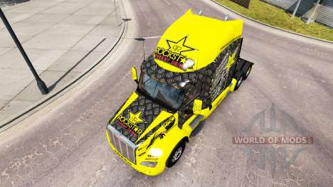 Rockstar Energy skin for the truck Peterbilt for American Truck Simulator