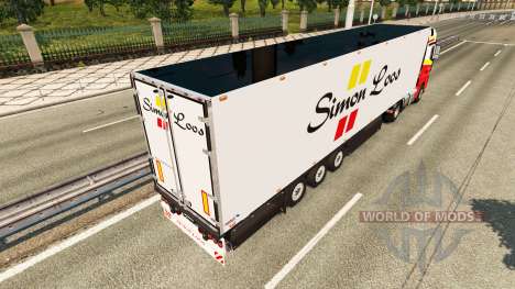 Semitrailer refrigerator Schmitz Simon Loos for Euro Truck Simulator 2