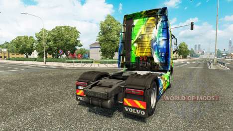 Brasil 2014 skin v3.0 for Volvo truck for Euro Truck Simulator 2