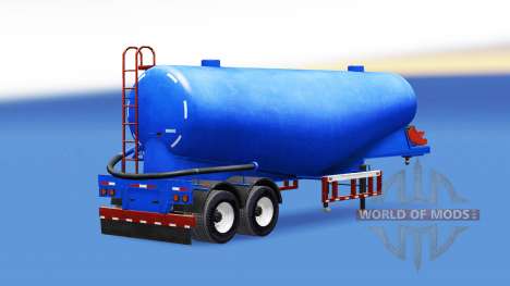 Blue color for cement semi-trailer for American Truck Simulator