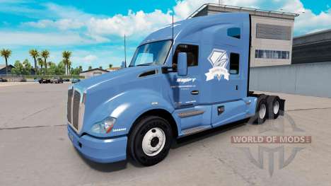 Skin Swift & Diamond Driver on a Kenworth tracto for American Truck Simulator