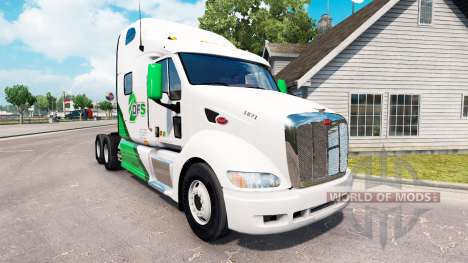 Skin DFS Danfreiht on tractor Peterbilt 387 for American Truck Simulator