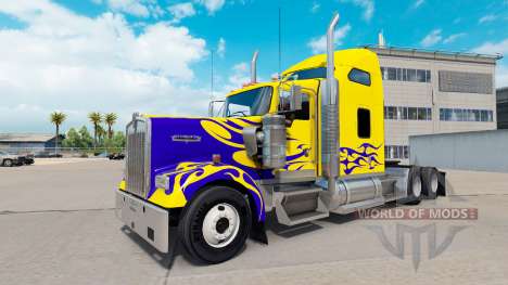 Skin on Nevada Custom truck Kenworth W900 for American Truck Simulator