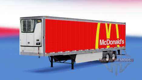 Skin McDonalds on the trailer for American Truck Simulator