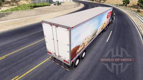 Skin Perrys Ice Cream on the semitrailer-the ref for American Truck Simulator
