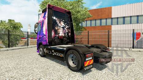 Michael Jackson skin for Volvo truck for Euro Truck Simulator 2