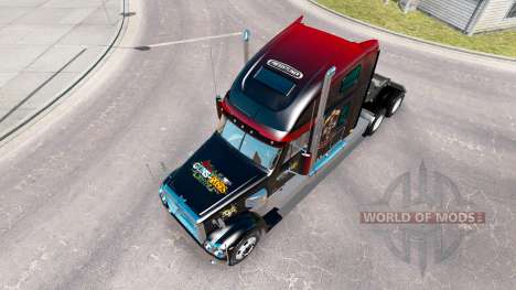 Skin Guns N Roses on the truck Freightliner Coro for American Truck Simulator