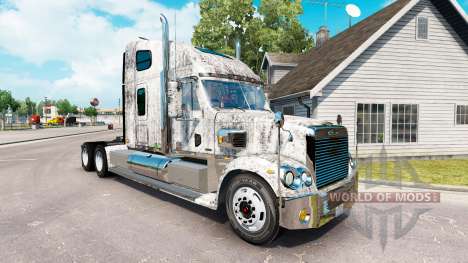 Skin Grunge Metal on the truck Freightliner Coro for American Truck Simulator