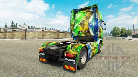 Skin Brasil 2014 for Scania truck for Euro Truck Simulator 2