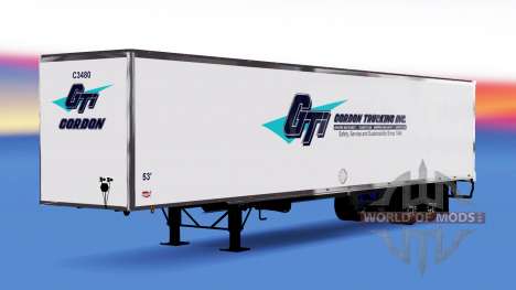 All-metal semitrailer Gordon for American Truck Simulator