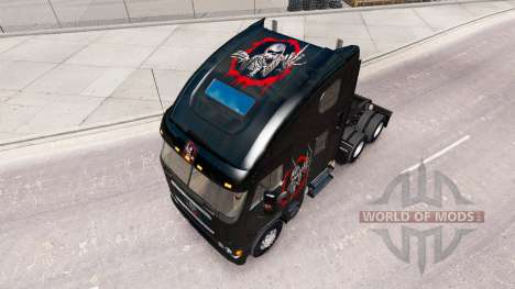 Skin Reworked the Skull on the truck Freightline for American Truck Simulator