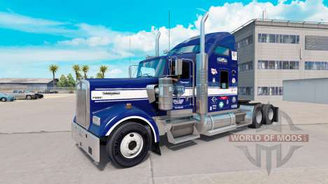 Skin Uncle D Logistics on the truck Kenworth W90 for American Truck Simulator