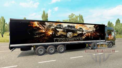 Skin World of Tanks on the trailer for Euro Truck Simulator 2
