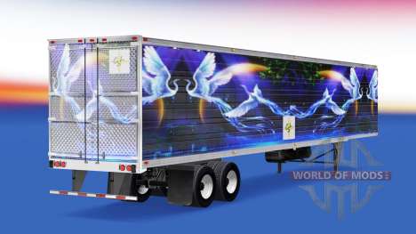 Skin CS Logistics 02 on the semitrailer-the refr for American Truck Simulator