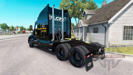 LCPD skin for the truck Peterbilt for American Truck Simulator