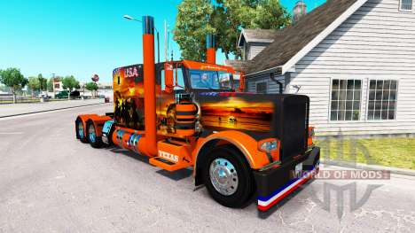 Skin USA Texas for the truck Peterbilt 389 for American Truck Simulator