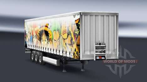 Skin One Piece on the trailer for Euro Truck Simulator 2