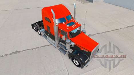 Flash skin for Custom truck Kenworth W900 for American Truck Simulator