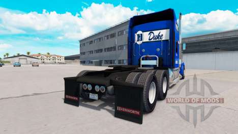 Скин Duke University Pride на Kenworth W900 for American Truck Simulator