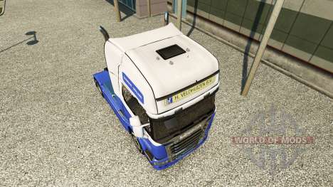 The H. Veldhuizen BV skin for Scania truck for Euro Truck Simulator 2