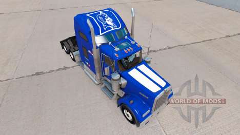 Скин Duke University Pride на Kenworth W900 for American Truck Simulator