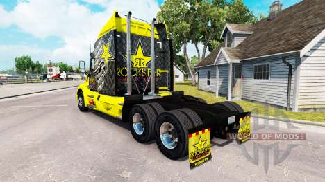 Rockstar Energy skin for the truck Peterbilt for American Truck Simulator