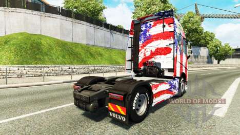 USA skin for Volvo truck for Euro Truck Simulator 2
