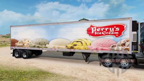 Skin Perrys Ice Cream on the semitrailer-the ref for American Truck Simulator