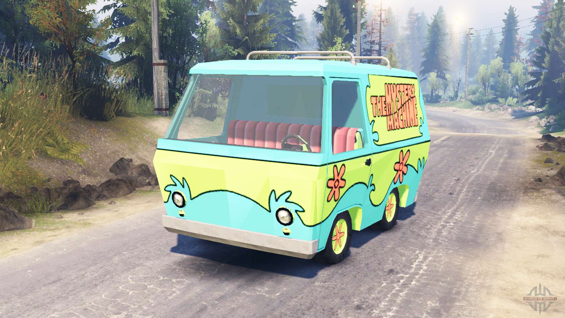 The Mystery Machine Scooby Doo For Spin Tires
