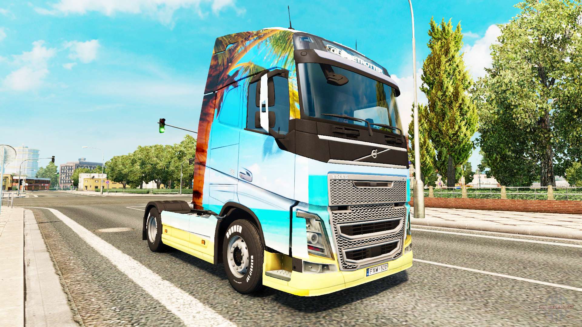 Nature skin for Volvo truck for Euro Truck Simulator 2