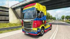 The Colombia Copa 2014 skin for Scania truck for Euro Truck Simulator 2