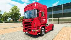 Skin 1. FC Nurnberg in the Scania truck for Euro Truck Simulator 2