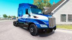 Skin Blue Lion Transport on tractor Peterbilt for American Truck Simulator