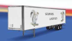 The Squirrel Logistics skin for the trailer for American Truck Simulator