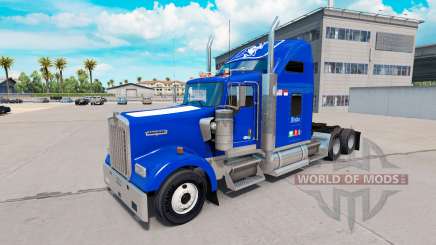 Скин Duke University Pride на Kenworth W900 for American Truck Simulator