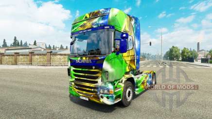 Skin Brasil 2014 for Scania truck for Euro Truck Simulator 2