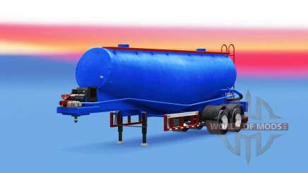 Blue color for cement semi-trailer for American Truck Simulator