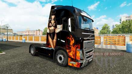 Nicki Minaj skin for Volvo truck for Euro Truck Simulator 2