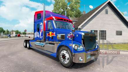 Red Bull skin for the Freightliner Coronado tractor for American Truck Simulator