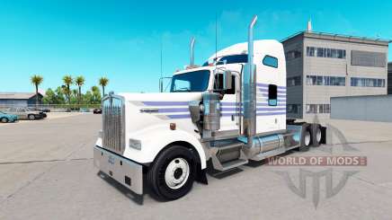 Skin Classic Stripes on the truck Kenworth W900 for American Truck Simulator