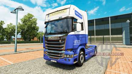 The H. Veldhuizen BV skin for Scania truck for Euro Truck Simulator 2