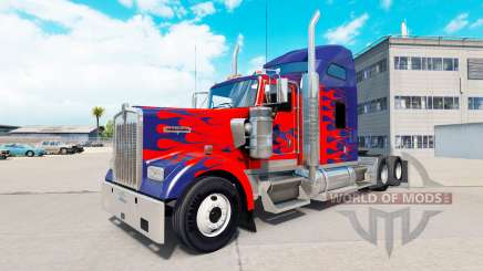 Skin for Optimus Prime truck Kenworth W900 for American Truck Simulator