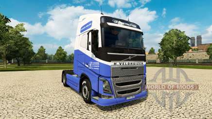 The H. Veldhuizen BV skin for Volvo truck for Euro Truck Simulator 2