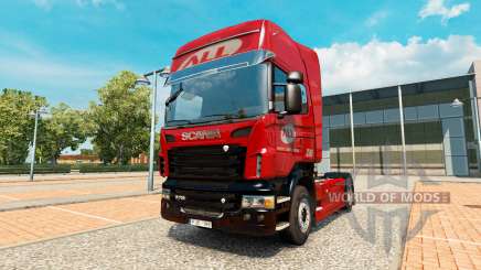 The America Latina Logistica skin for Scania truck for Euro Truck Simulator 2