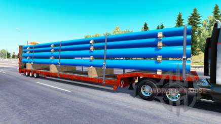 Low sweep with a cargo of pipes for American Truck Simulator
